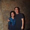 Vidhu Vinod Chopra with a Friend at Special Screening of Tanu Weds Manu Returns