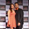 Karan and Alia Pose for Media at Launch of Colors Infinity
