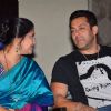 Salman Khan and Renuka Shahane at Promotions of Marathi Movie 'Janiva'