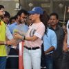 Jacqueline Fernandes felicitated at the Launch of Dino Morea's Free Public Gym