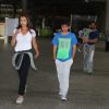 Seema Khan was snapped with elder Son at International Airport