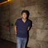 Chunky Pandey poses for the media at the Screening of Bahubali