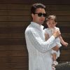 Imran Khan poses with his little daughter Imara Khan
