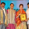 Tamannnaah Bhatia and Chiranjeevi at TSR Tv9 National Awards