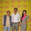 Tia Bajpai, Rakesh  Bedi and Vijay Raaz  at Radio Mirchi for Promotions of Baankey Ki Crazy Baraat