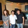 Kajal Aggarwal, Ankit Tiwari and Deepak Tijori at Studio for Recording Song for Do Lafzon Ki Kahani