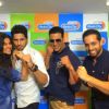 Akshay Kumar and Sidharth Malhotra With RJs at Radio City for Promotions of Brothers