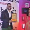 VJ Andy and Amruta Fadnavis at Hallway Excellence Awards