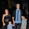 Zayed Khan poses with Wife and Kids at Zarine Khan's Book Launch