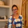 Maria Goretti poses for the media at Anita Dongre's Grass Root Store Launch
