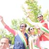 Divya Khosla Kumar : Divya Khosla and Gulshan Grover Spotted in Sabyasachi at a Flag Hoisting Ceremony in San Fransisco!