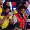 Rana Daggubati and Abhishek Bachchan at Pro Kabaddi Semi Finals