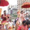 Satyajeet Dubey and Rajpal Yadav at Promotions of Baankey Ki Crazy Baraat