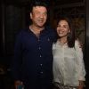 Anu Malik poses with Poonam Soni at the Sneak Preview for Festive Jewels