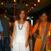 Dia Mirza poses for the media at Lakme Fashion Week Day 4