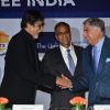 Amitabh Greets Ratan Tata at TB Free India Press Meet
