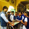 Vivek Oberoi Welcomed by the Girls of His School in Vrindavan