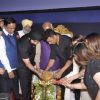 Akshay Kumar lights the lamp at the Special Screening of Singh is Bling