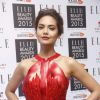 Esha Gupta poses for the media at Elle Beauty Awards