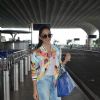 Kiara Advani poses for the media at Airport