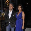 Lisa Ray with her husband at the Launch of Soda Bottle Opener Wala Restaurant