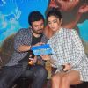 Vikas Bahl and Alia Bhatt discuss vote results at the Song Launch of Shaandaar