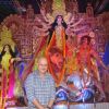 Anupam Kher Snapped at Durga Pooja
