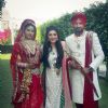 Geeta Basra : Geeta Basra and Harbhajan Singh Poses with Archana Kocchar