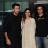 Imtiaz Ali, Ranbir Kapoor and Deepika Padukone at Team Tamasha's Dinner Party