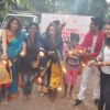 Sambhavna Seth, Raina Agni and Naveen Prabhakar Celebrates Diwali with Kids