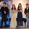 SRK, Kajol, Kriti Sanon and Varun Dhawan all smiles at Song Launch of 'Dilwale'