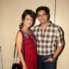 Karan Mehra with wife Nisha Rawal at Premiere of Play 'Double Trouble'