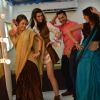 Varun - Kriti Shakes a Leg with Gopi and Meera of Saath Nibhana Saathiya During Promotions