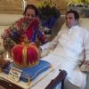 Saira Banu and Dilip Kumar during the Birthday Celebration