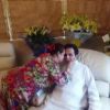 Saira Banu wishing Dilip Kumar at his Birthday Celebration