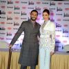 Ranveer Singh and Deepika Padukone at Filmfare Awards Press Meet 2015