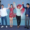 Varun Dhawan, Shah Rukh Khan, Kajol and Kriti Sanon at Launch of 'Tukur Tukur' Song of Dilwale