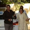 Randhir Kapoor snapped with Krishna Kapoor at Kapoor Family's Christmas Brunch