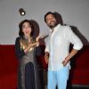 Ankush Choudhary and Amruta Khanvilkar at Premiere of Marathi Movie 'Natsamrat'