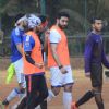 Riteish Deshmukh and Abhishek Bachchan Snapped Practicing Soccer