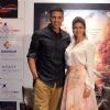 Akshay Kumar and Nimrat Kaur pose for the media at the Promotions of Airlift