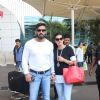 Suniel and Mana Shetty Snapped at Airport