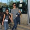 Raveena Tandon Snapped with Her Daughter at Airport - Leaves for wedding