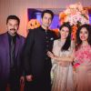 Asin Thottumkal and Micromax Founder Rahul Sharma Poses with friends at Wedding Reception