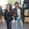 Nawab Saif Ali Khan and Begum Kareena Kapoor Snapped at Airport