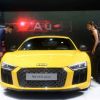 Virat kohli & Alia Bhatt Check Out the All New Audi R8 V10 at Auto Expo 2016 in Delhi