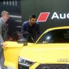 Virat kohli Check Out the All New Audi R8 V10 at Auto Expo 2016 in Delhi