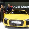 Virat kohli & Alia Bhatt at Launch of All New Audi R8 V10 at Auto Expo 2016 in Delhi