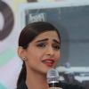 Sonam Kapoor interacts with the student at the Promotions of Neerja at Xaviers College