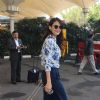 Mandana Karimi was spotted at Airport